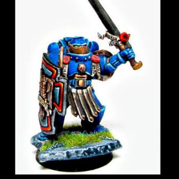 Ultramarine Honor Guard Champion by yeoldemodelshoppe