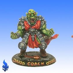 blood bowl - coach orc team - ilyad miniatures by borak