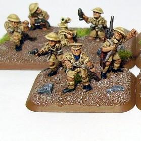 Flames of war Bristish 8th army HQ and Mortars. by E616