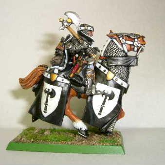 Bretonnian Lord with Axe by theelfmaster