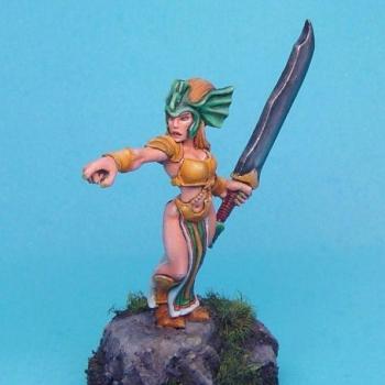 Female Greatsword Leader by Aekylan