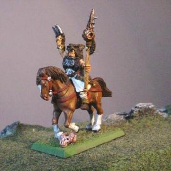 Empire Amber Wizard on horseback mini by 13thwarrior