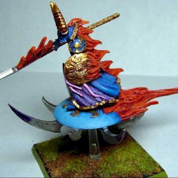 Tzeentch Sorceror on Disk by Dwiggy