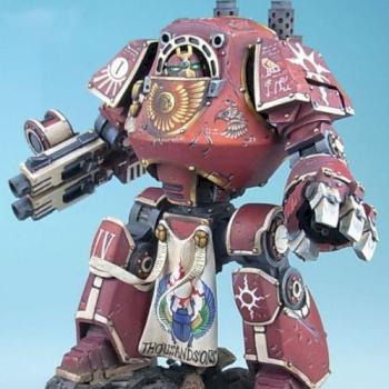 Pre-Heresy Thousand Sons Contemptor Dreadnought by QiaoZhong