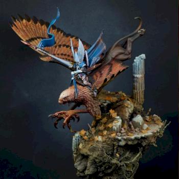 Prince of Autumn - High Elf Prince on Griffon by jarhead