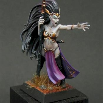 Storm of Magic -Dark Elf Sorceress v2 by thefigurecorner