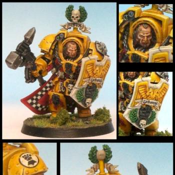 Imperial Fists Captain Lysander in Terminator Armour by winterdyne