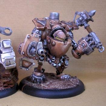 Driller and Rockram, Rhulic Heavy Warjacks by Lobster
