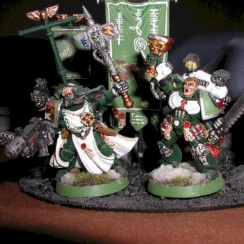 Space Marine Command Squad by yeomanhorner