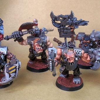 Da Bullz, BloodAxes Nobz Ork by Lobster