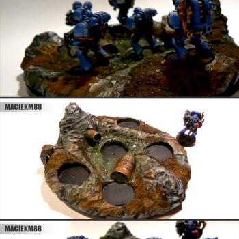 Space marines diorama by maciekm88