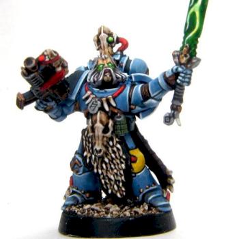 Custom Space Wolf Rune Priest by yeoldemodelshoppe