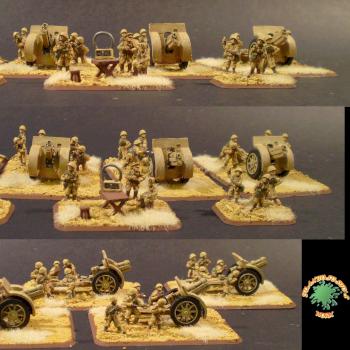 Italian 100mm artillery battery by Juanbususto
