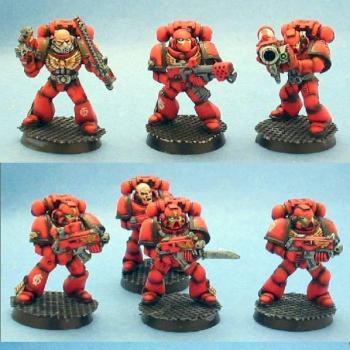 Space Marine Tactical Squad by Sister:Domitiana