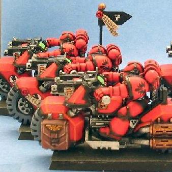 Space Marine Bike Squadron by Sister:Domitiana