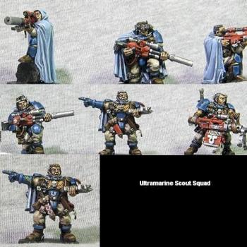 Ultramarine Scout Squad by nornicle