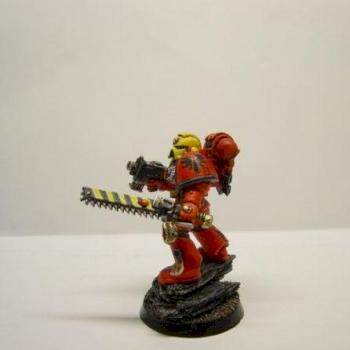 Blood Angel Space Marine (side view) by DaemonVII