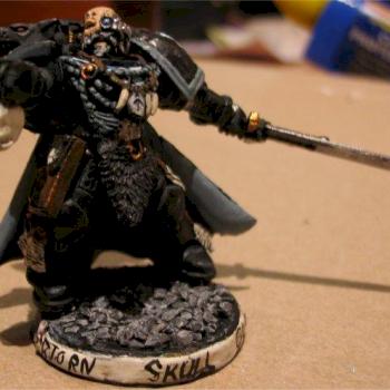 Space Wolf Wolf Guard Battle Leader by daviddurie