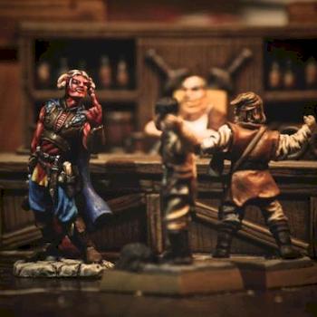 Tiefling Bard Bar Brawl by MagicAngle