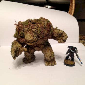 Earth elemental stone golem by deeptriton