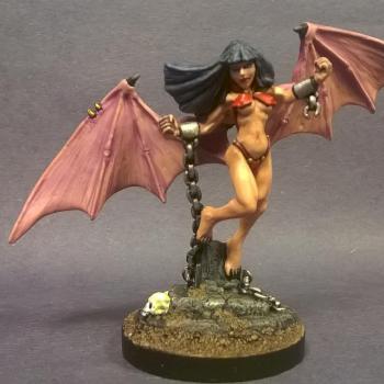 Chained Succubus by mikecarrero
