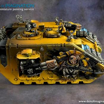 Imperial Fists Land Raider by DEN of IMAGINATION