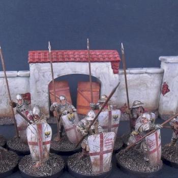 28mm Claymore Castings French/Italian/Genoese Pavisers by avalonindustries2040