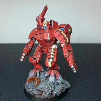 Tau Empire XV8 Crisis Battlesuit by fenrirfrozen