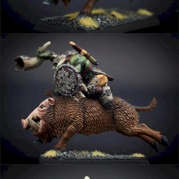 Orc boar boy by saltpappa