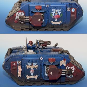 Ultramarines Land Raider Redeemer by ctran