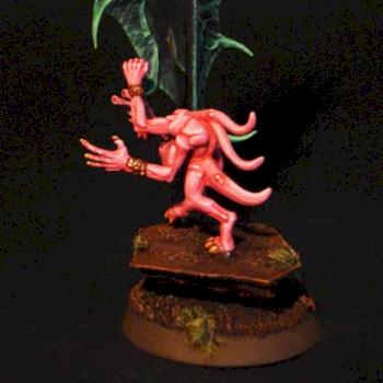 Chaos Tzeench Pink Horror witch Battle Standard Bearer by slawek