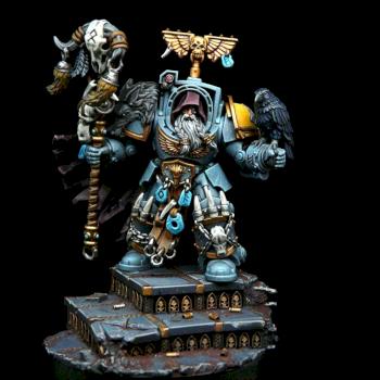 Space wolves rune priest converted by RAFF