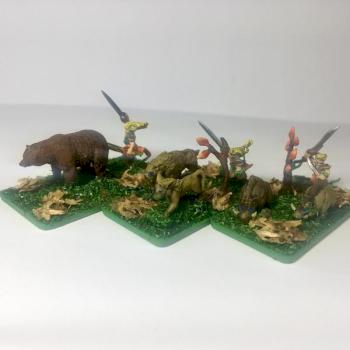Warmaster Wood elves Beastmasters by Haroith