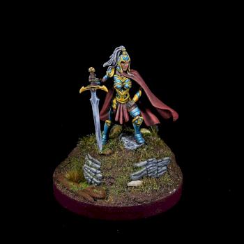 Female Warrior with Two-handed Sword by abytom_mini_painting