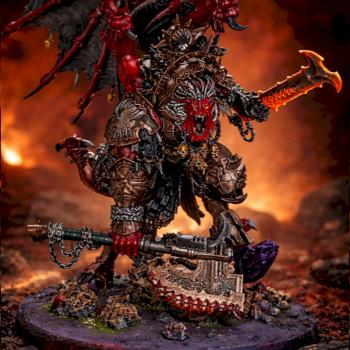 Angron daemon  primarch of khorne by Tiamat89