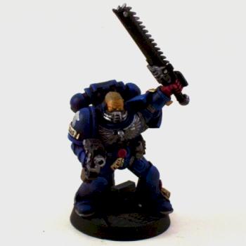 Crimson Fists Space Marine Sergeant by sashowal