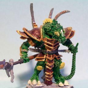 Reptus Warlord (in progress) by Captain Blut