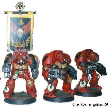 Blood Angels Terminator Squad Damnator by TheDeinonychus
