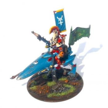 Eldar - Autarch on a jetbike by rabiyonel