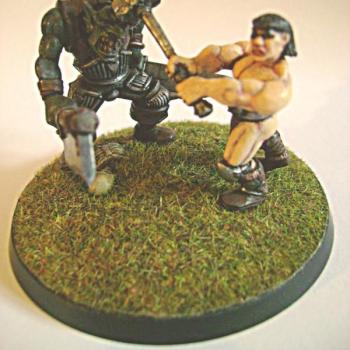 warhammer barbarian beats orc by Kaal979