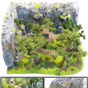 a wood elve castle by Dirk