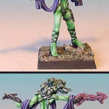 Fire Witch gorgon sorcerer by Celthulhu