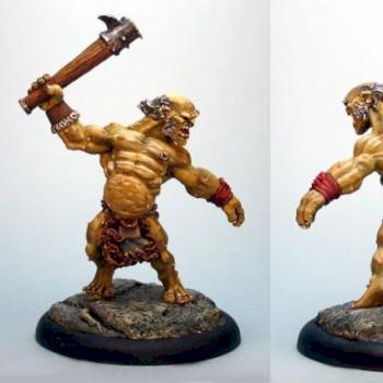Braug, Ogre Warrior (with friend) by mlavanish