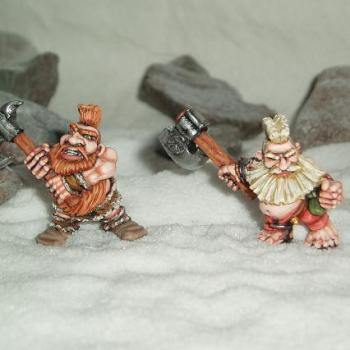 dwarfs.  Surely they should wear a vest at least?  What would mother say! by davenorthern