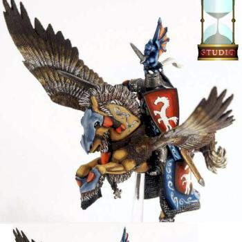 Bretonnia Pegasus knight champion by LaurelinM