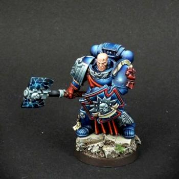 Space Marines Crimson Fists Captain by rc555