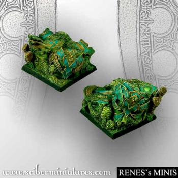 Elven Skylight Mirror 40mm Square Bases by rene