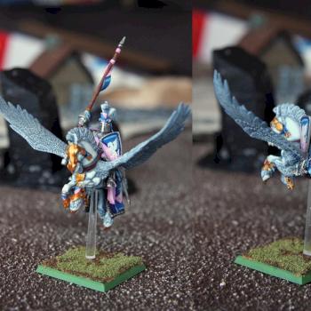 Bretonnian Pegasus Knight by mrsw0nka