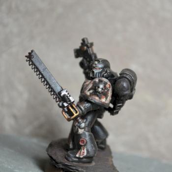 Black Templar Initiate Close up by Eye0fHoruS