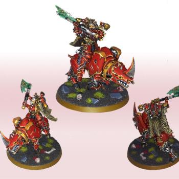 Khorne Chaos Lord on Juggernaut by Forrest33
